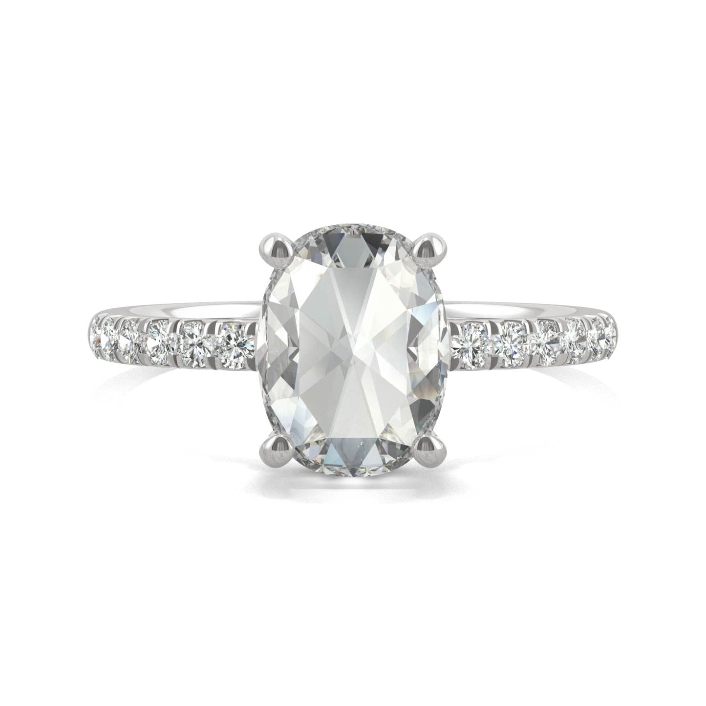 1.66 CTW Moissanite Engagement Ring