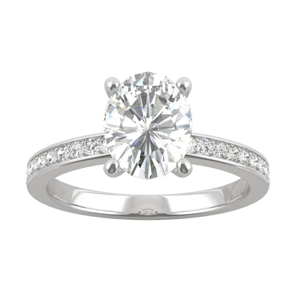 2.28 CTW Oval Moissanite Engagement Ring