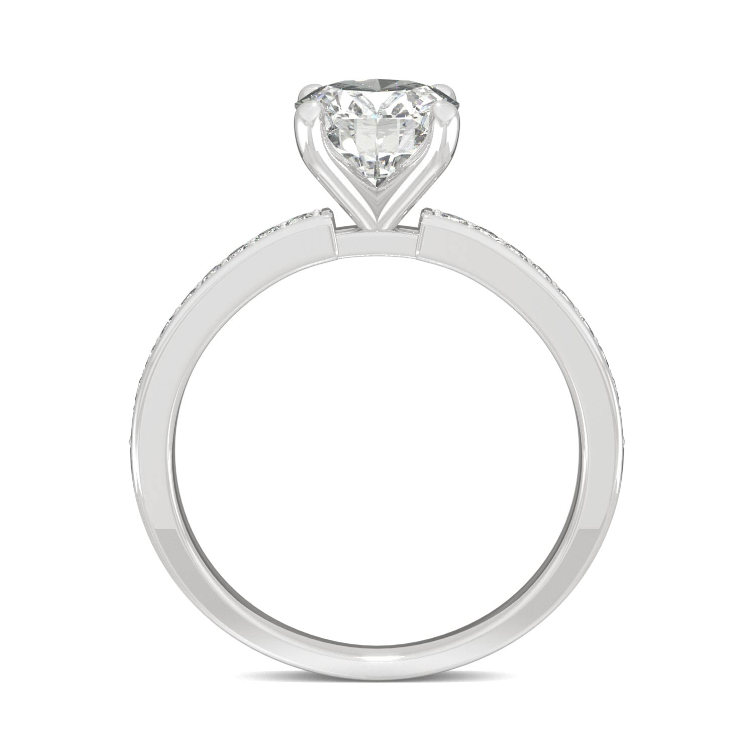 2.28 CTW Oval Moissanite Engagement Ring