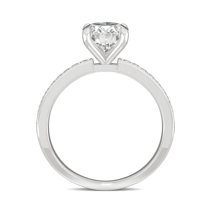 2.28 CTW Oval Moissanite Engagement Ring