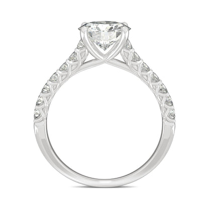 1.92 CTW DEW Round Moissanite Engagement Ring