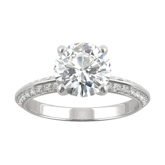 2.26 CTW Round Moissanite Engagement Ring