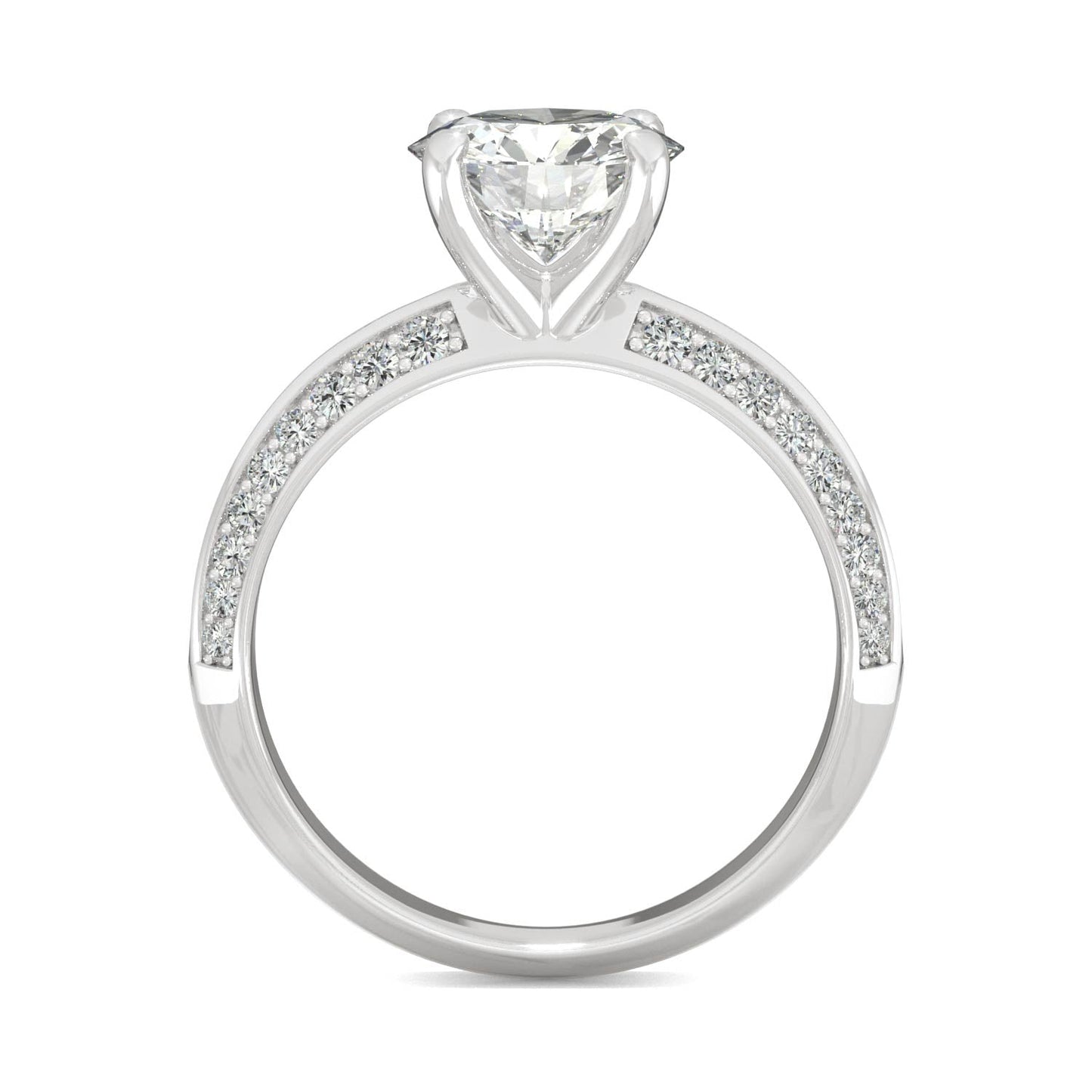 2.26 CTW Round Moissanite Engagement Ring