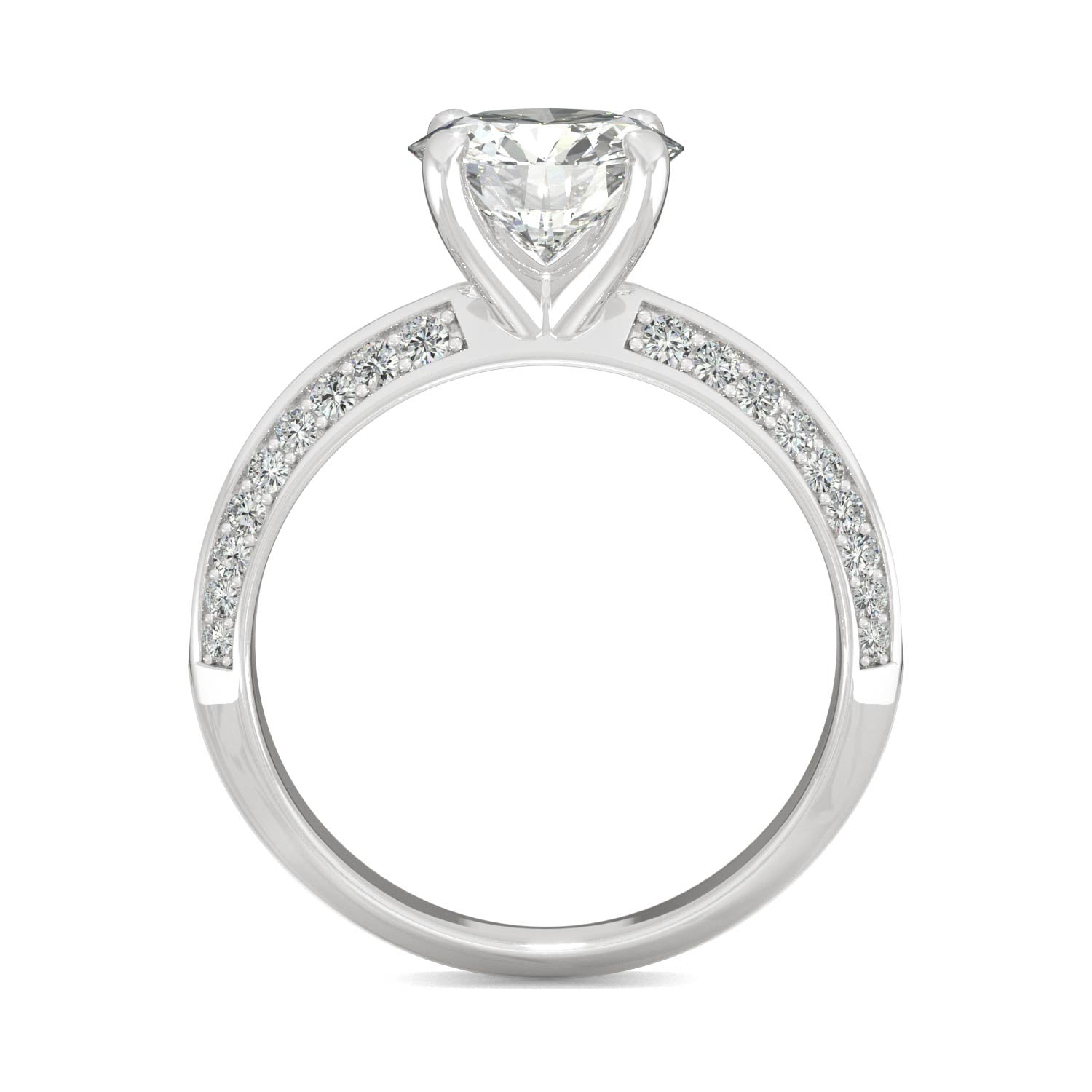 2.26 CTW Round Moissanite Engagement Ring