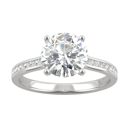 2.08 CTW Round Moissanite Engagement Ring