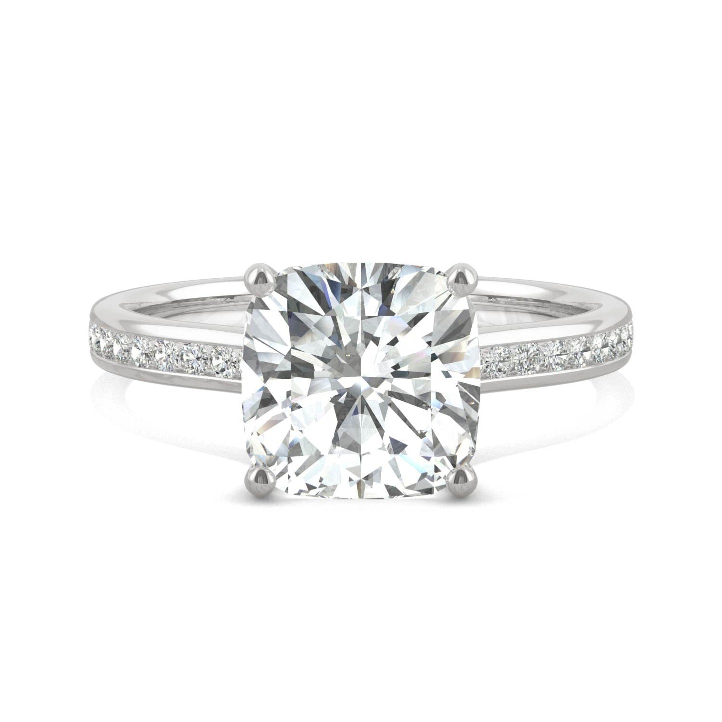 2.58 CTW Moissanite Engagement Ring