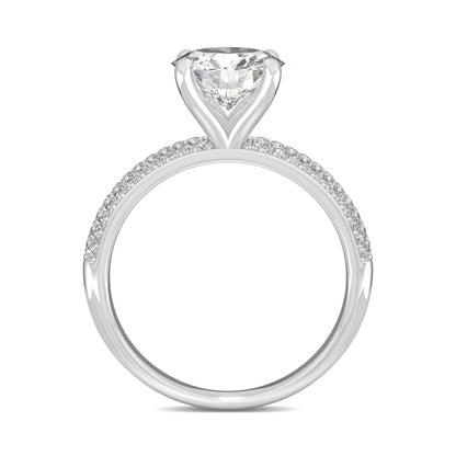 2.11 CTW Round Moissanite Engagement Ring