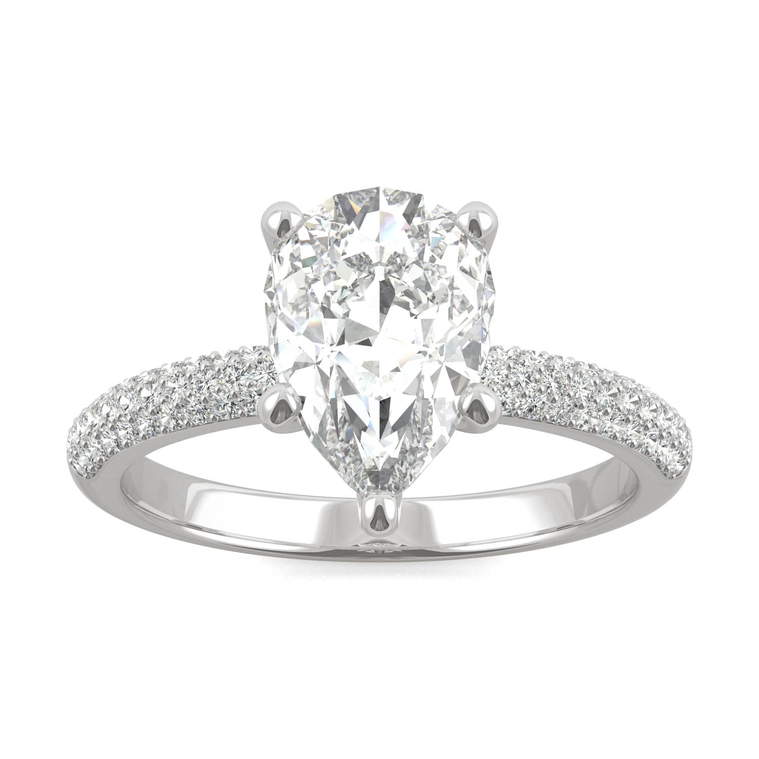 2.31 CTW Pear Moissanite Ring