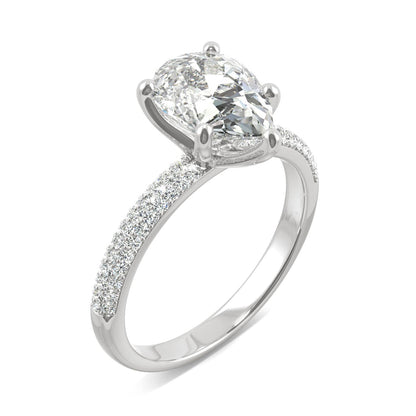 2.31 CTW Pear Moissanite Ring