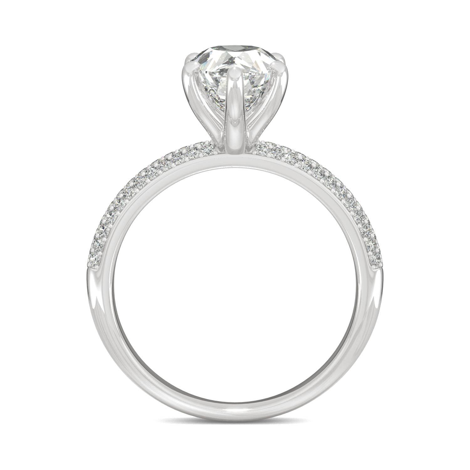 2.31 CTW Pear Moissanite Ring