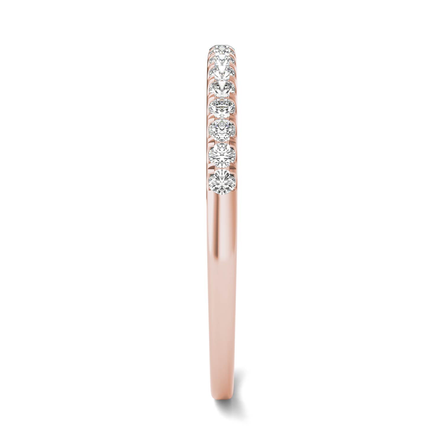 0.16 CTW Moissanite Rose Gold Wedding Band