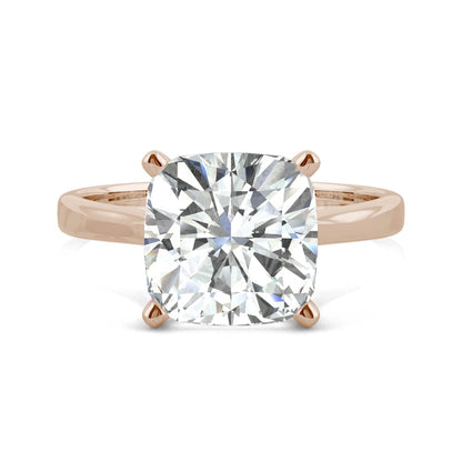 3.30 CTW Moissanite Rose Gold Engagement Ring