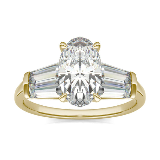 3.46 CTW Moissanite Five Stone Ring