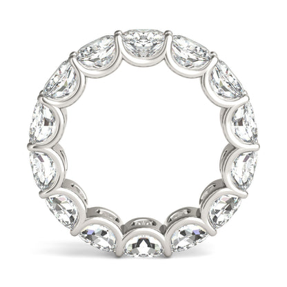 8.50 CTW DEW Cushion Moissanite Eternity Ring