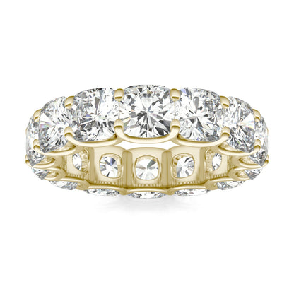 8.40 CTW Cushion Moissanite Eternity Ring