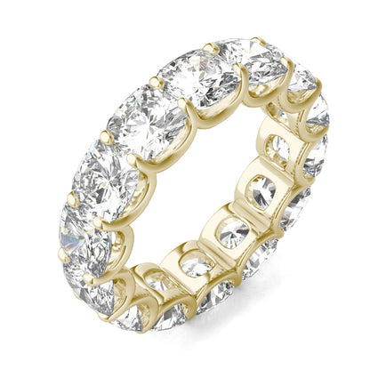 8.40 CTW Cushion Moissanite Eternity Ring