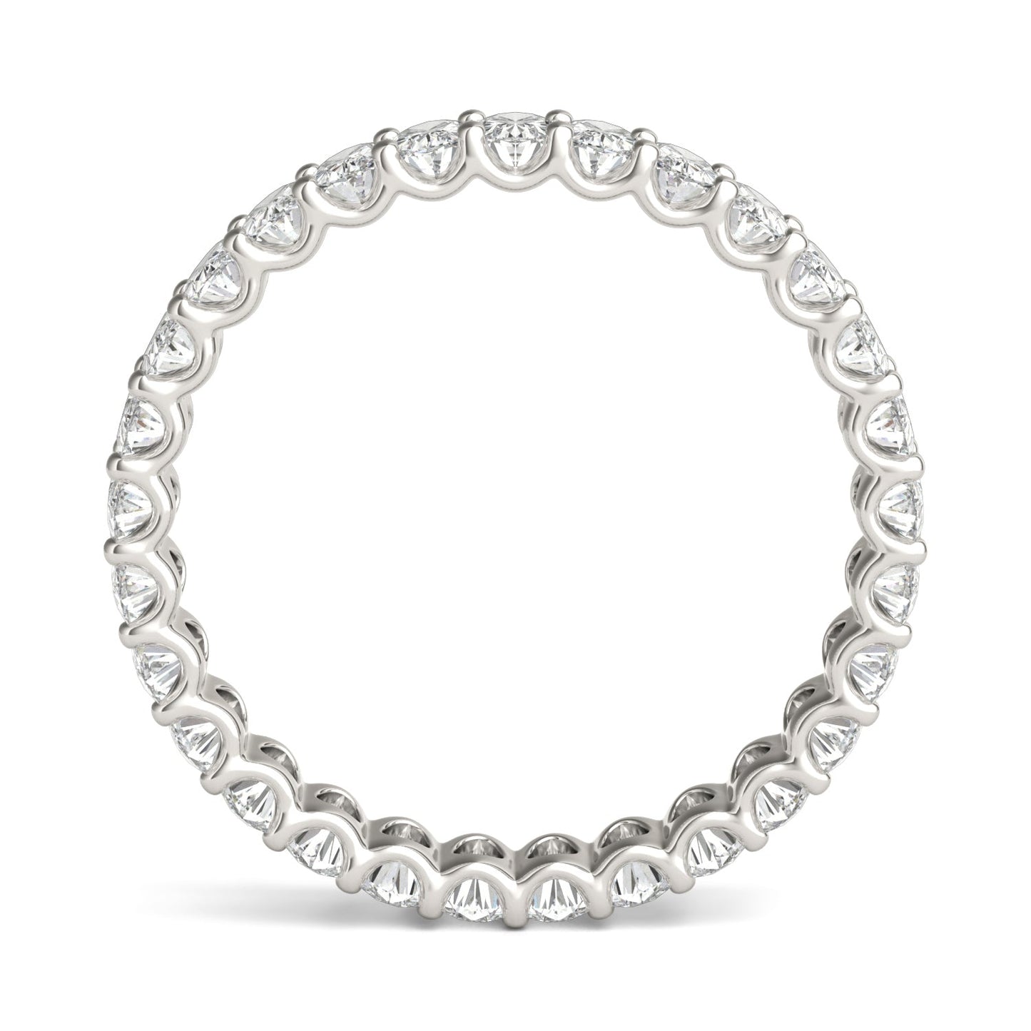 2.90 CTW Oval Moissanite Eternity Ring