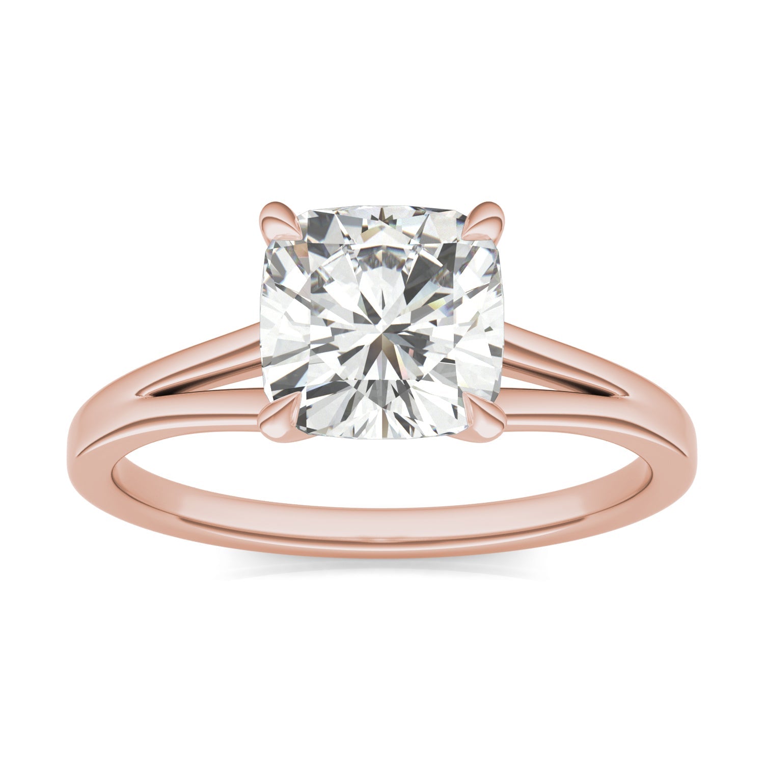 2.06 CTW Rose Gold Moissanite Ring