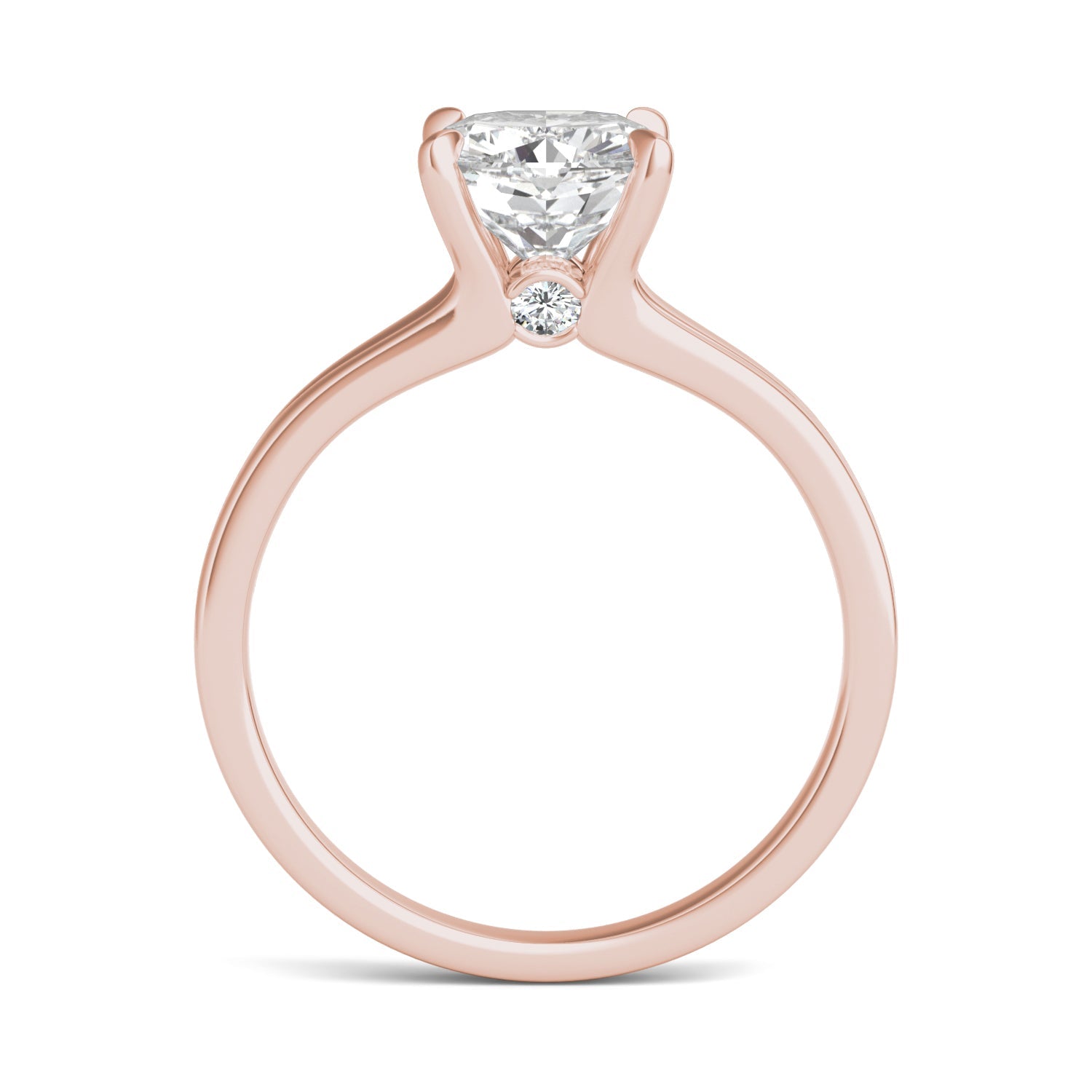 2.06 CTW Rose Gold Moissanite Ring