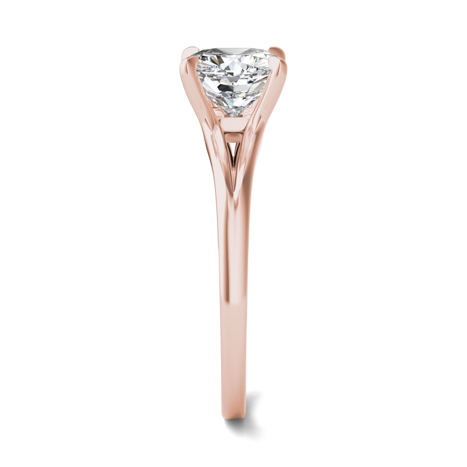 2.06 CTW Rose Gold Moissanite Ring