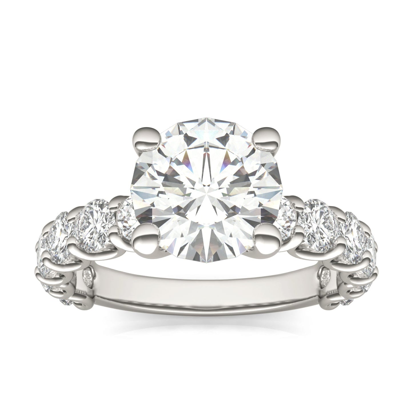 Moissanite Trellis Ring 3.76 CTW