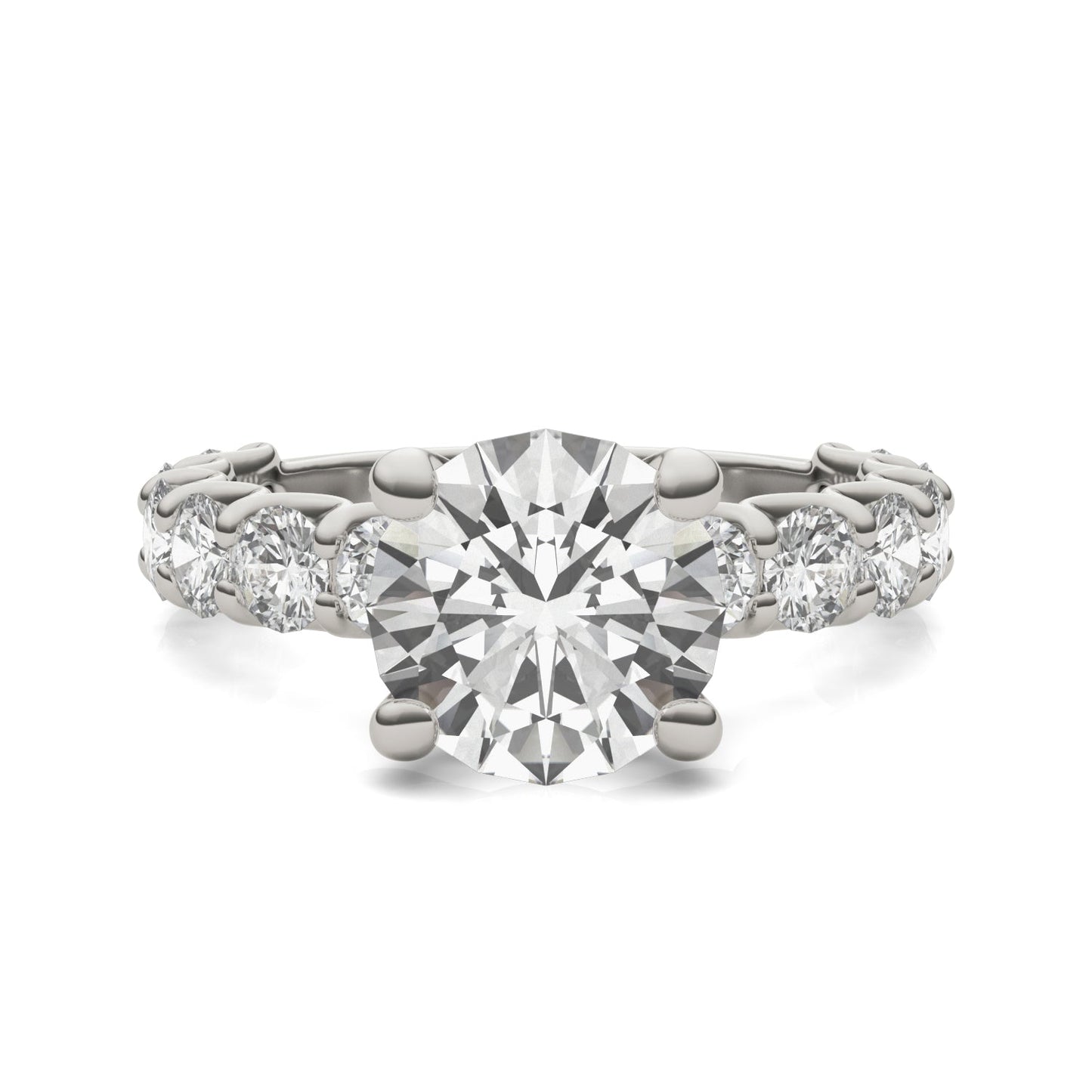 Moissanite Trellis Ring 3.76 CTW