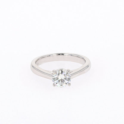 Moissanite Solitaire Engagement Ring