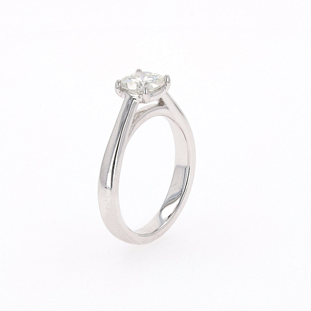 Moissanite Solitaire Engagement Ring