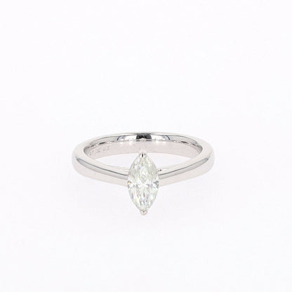 Marquise Moissanite Solitaire Ring