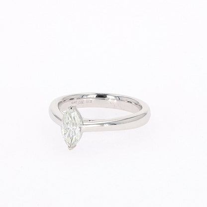 Marquise Moissanite Solitaire Ring