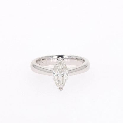 1.40 CTW Marquise Moissanite Solitaire Ring