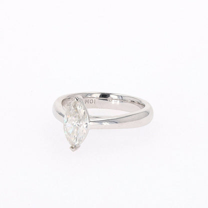 1.40 CTW Marquise Moissanite Solitaire Ring