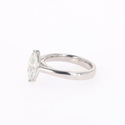 1.80 CTW Marquise Moissanite Solitaire Ring